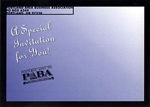 PABA 4th Anniversary postcard back
