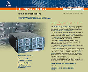 nCUBE Illustration Web Site