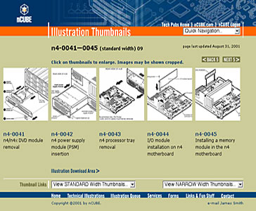 nCUBE Illustration Web Site
