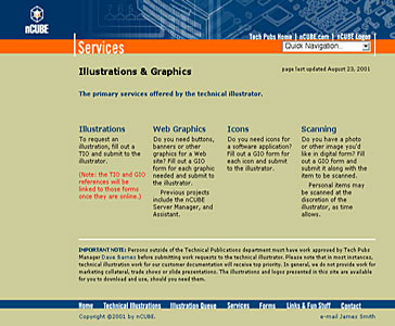 nCUBE Illustration Web Site